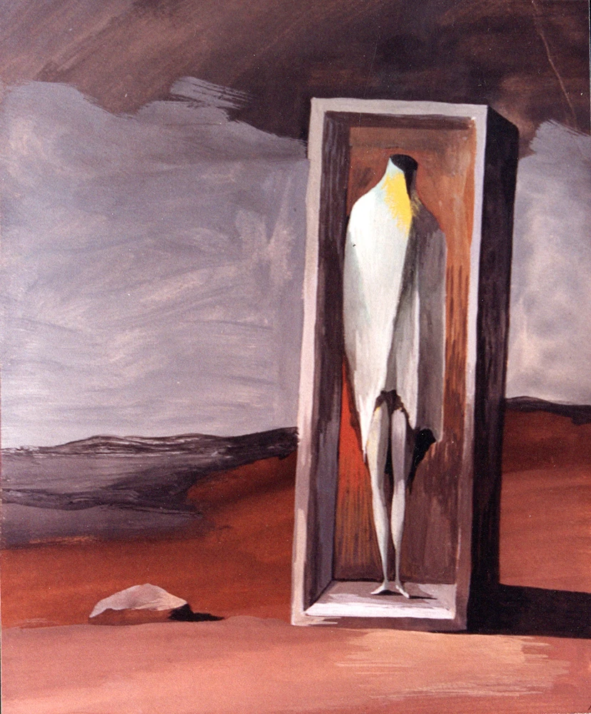 Composición, tempera, 1945, 24 x 18,5 cm, sin firma