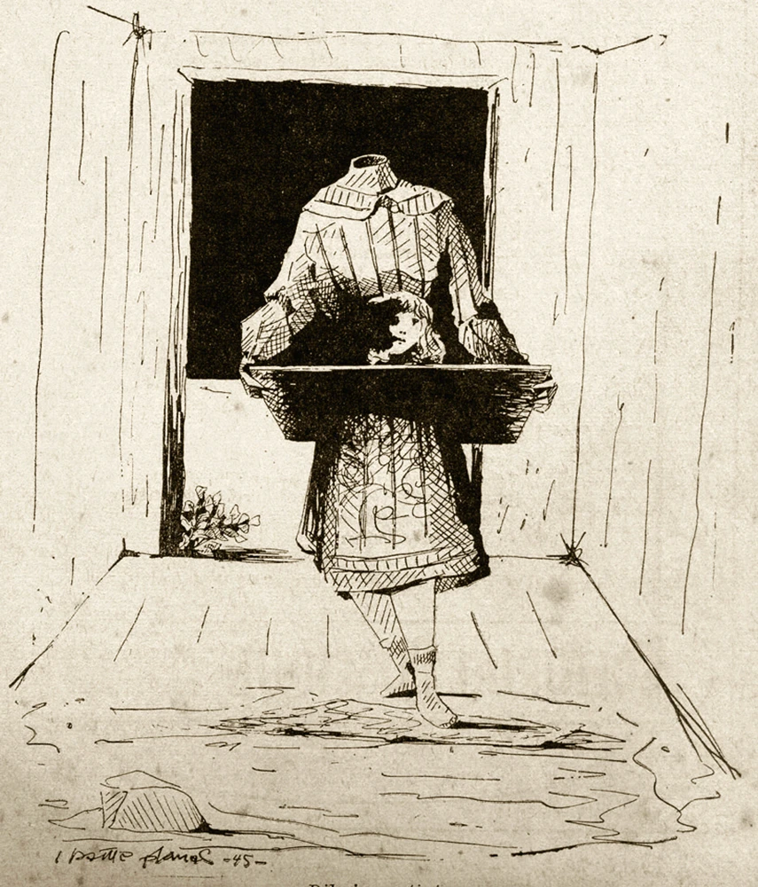 Ilustración para el Correo Literario,1945, dibujo tinta